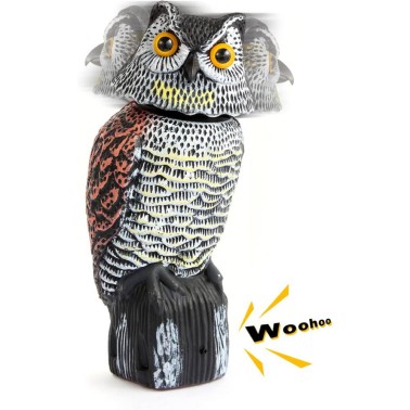 Scarecrow Owl - Rotating Head and Sounds