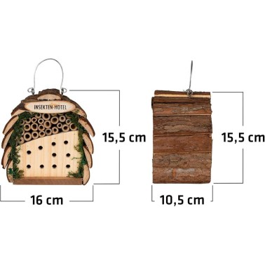 Hotel de Insectos Dimensiones