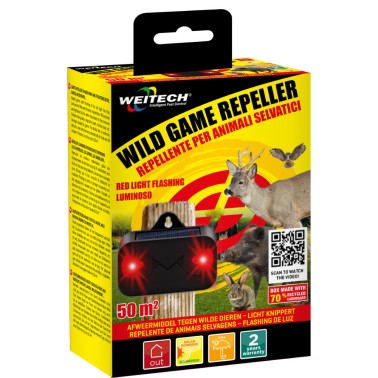 Wild Animal Repeller with Flashing Red Light Packaging