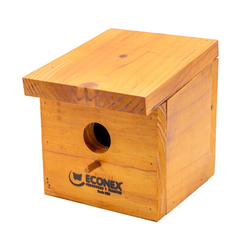 Caja Nido para Pájaros en Madera Maciza