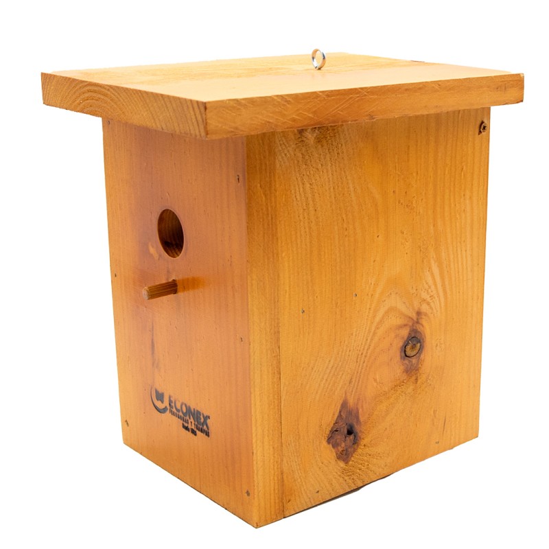 Caja Nido para Aves Insectívoras en Madera Maciza - Tamaño M