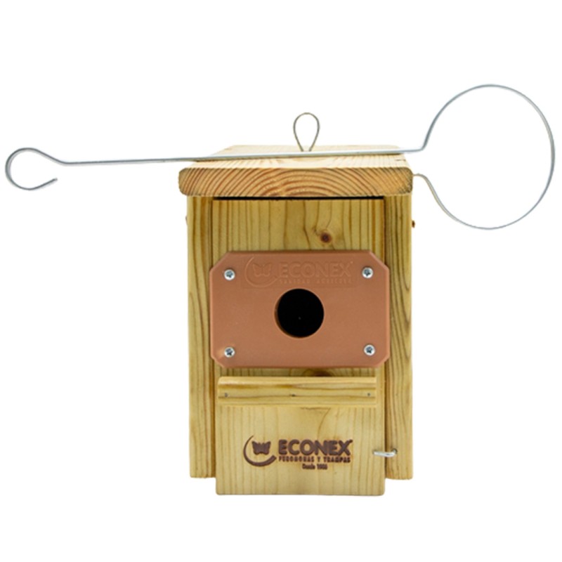 Natural Wood Nesting Box for Insectivorous Birds ICONA Model