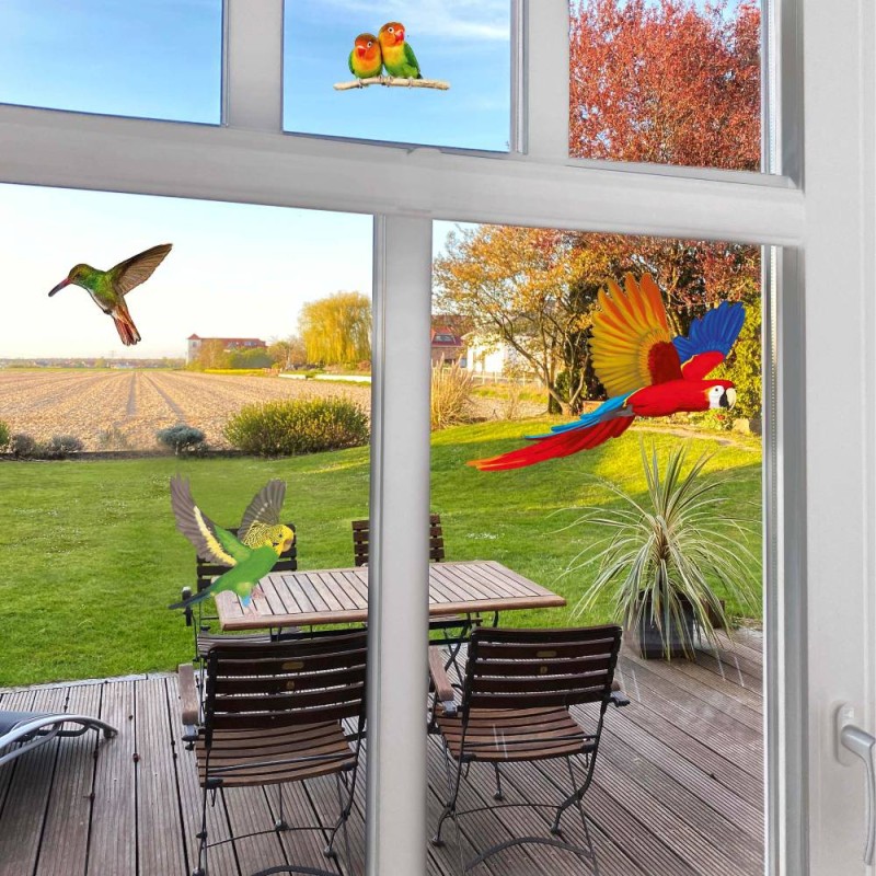 Whispering Windows Decals Set of 16 Decals – Backyard Bird Centre